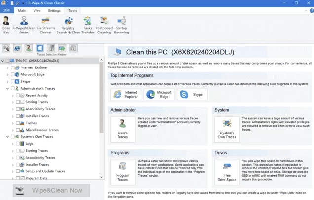 系统清理工具 R-Wipe & Clean 便携版,系统优化,第1张 系统清理工具 R-Wipe & Clean 便携版,系统优化,第1张