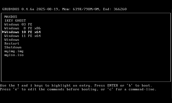 PE 维护系统 一盘走天下 03PE+10PE+11PE 3in1,操作系统,第2张