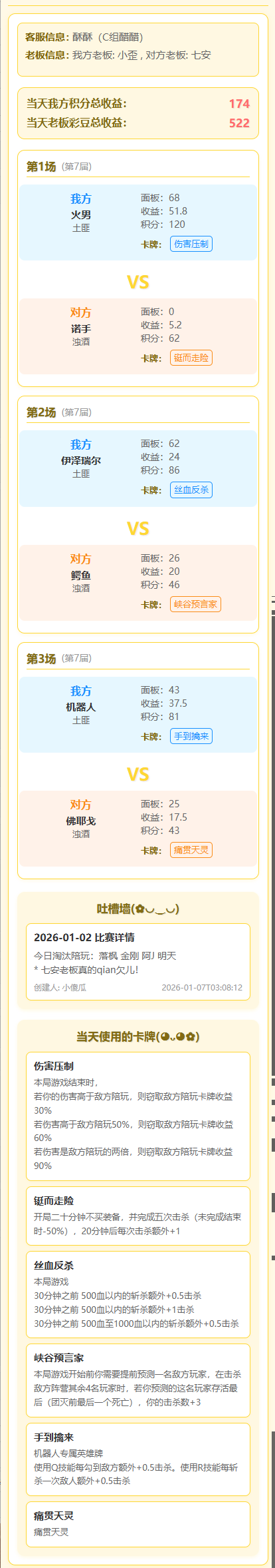 20260102 老墨 小歪vs浊酒 七安