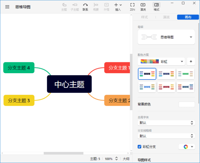 XMind 2026 绿色版,XMind 2024(思维导图软件) v24.04.10301 中文绿色版,办公软件,第1张