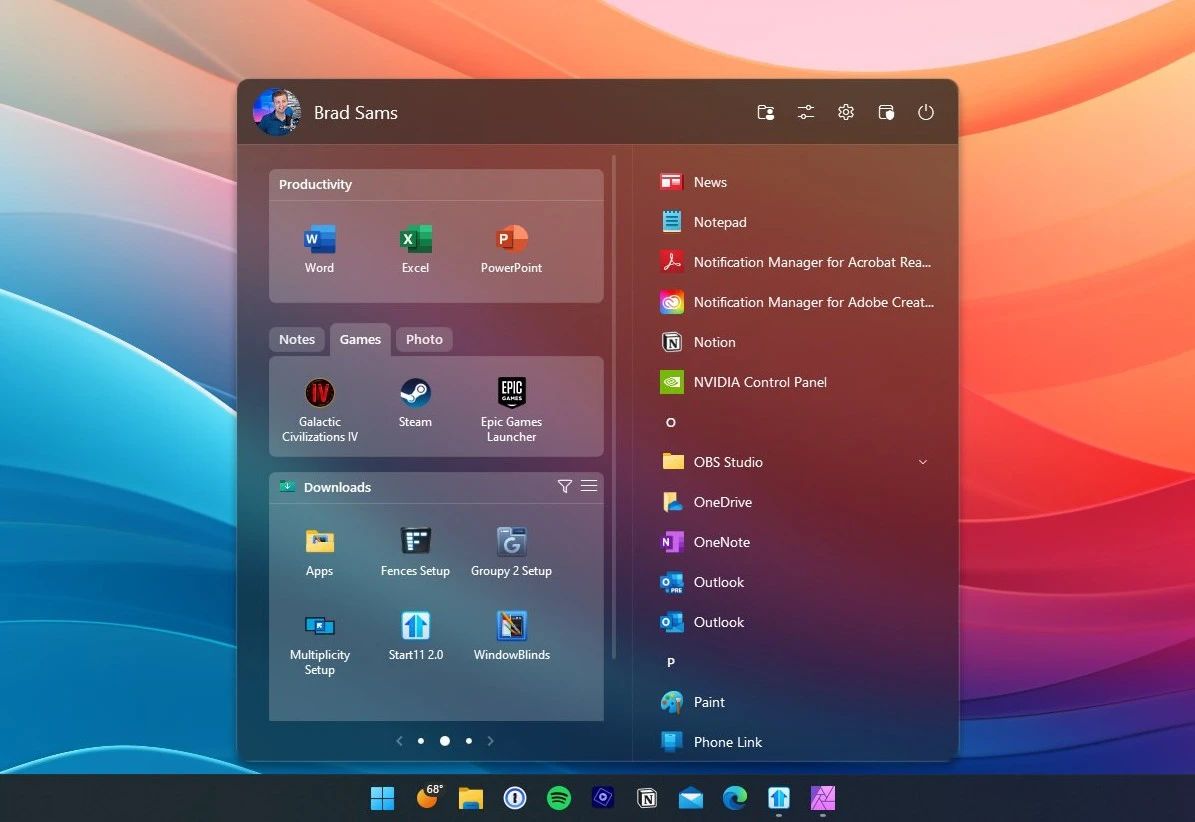 1 月特惠!开始菜单美化工具 Start11 限时 7 折,仅需 24.5 元,正版软件促销活动,第3张 1 月特惠!开始菜单美化工具 Start11 限时 7 折,仅需 24.5 元,正版软件促销活动,第3张